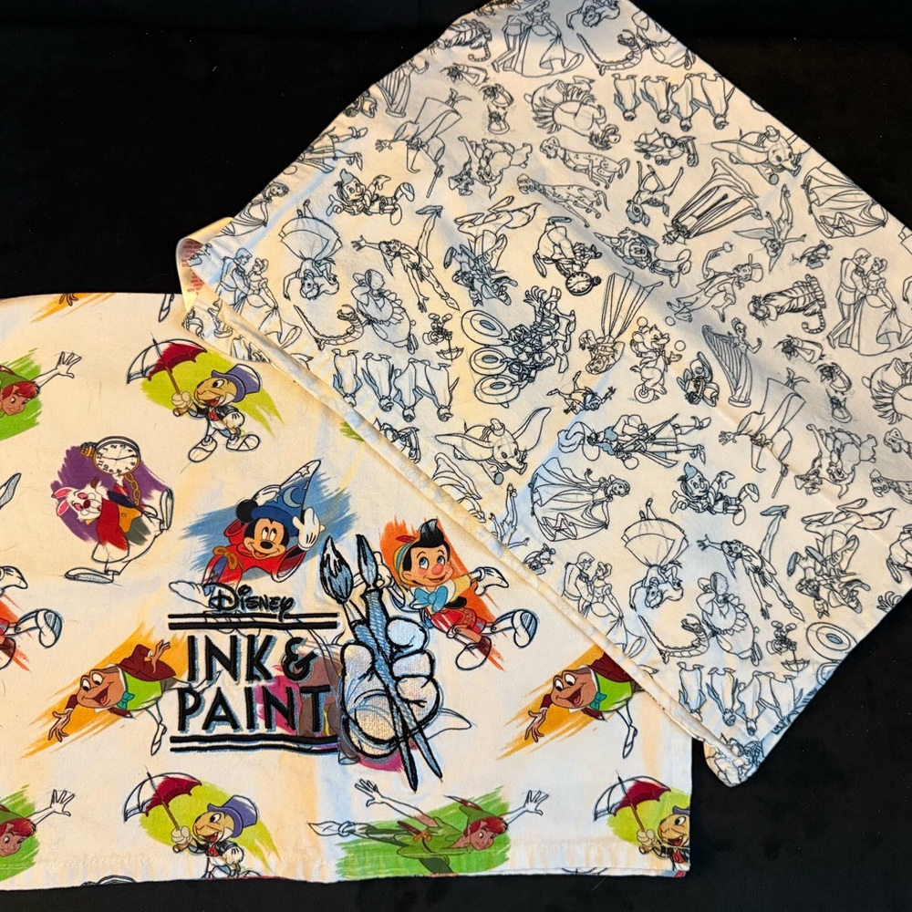 Disney Ink & Paint Kitchen Tea Towels